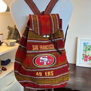 Ready for the big game! 49ers cloth backpack